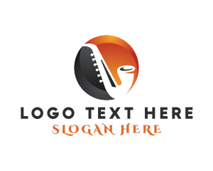 Saxophone Jazz Music Logo