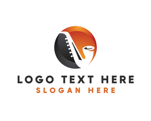 Music School - Saxophone Jazz Music logo design