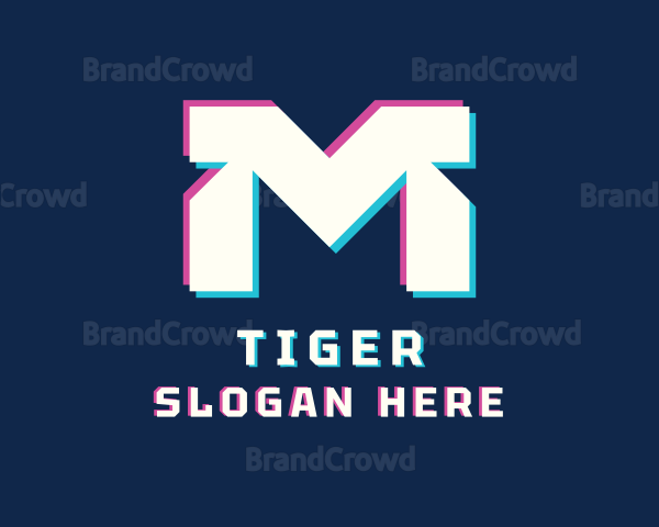 Tech Gaming Letter M Logo
