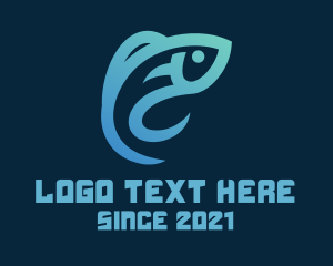 Tackle Shop - Minimalist Sea Fish logo design