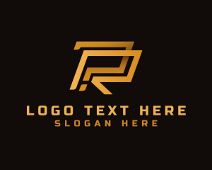 Letter R - Geometric Question Startup logo design