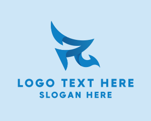 Oceanic - Hook Sharp Letter R logo design