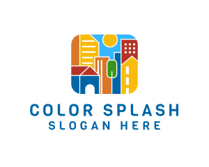 Colorful Urban City logo design