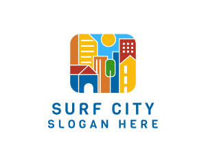 Colorful Urban City logo design