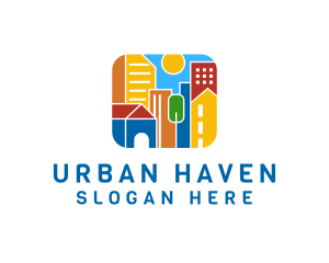 Colorful Urban City logo design