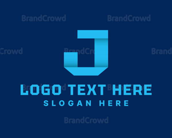 Digital Startup Company Letter J Logo