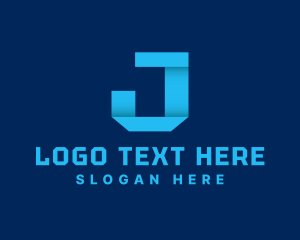 Shop - Digital Startup Company Letter J logo design