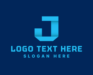 Digital Startup Company Letter J Logo