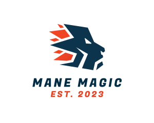 Mane - Feline Lion Mane logo design