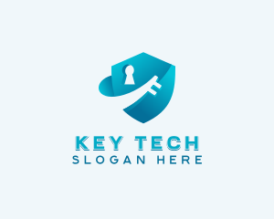 Shield Lock Security logo design