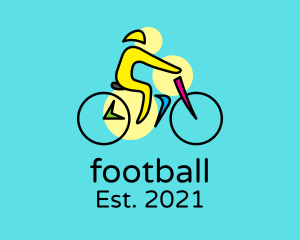 Racing - Colorful Bike Cyclist logo design