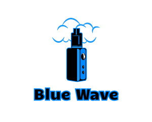 Blue Variable Vape logo design