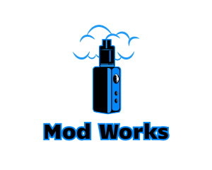 Mod - Blue Variable Vape logo design