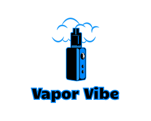 Blue Variable Vape logo design