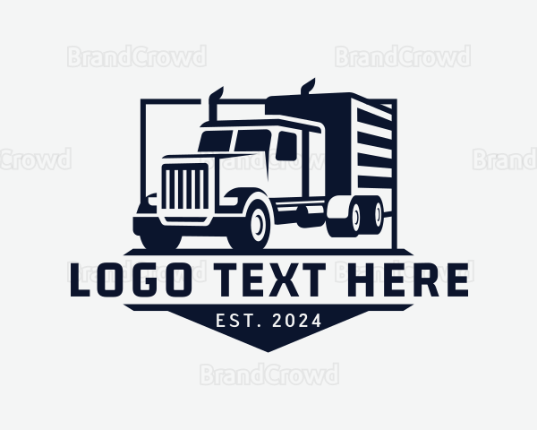 Truck Cargo Logistics Logo