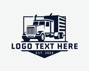 Delivery - Truck Cargo Logistics logo design