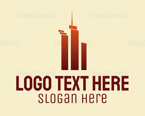 Urban Skyscraper Buildings Logo