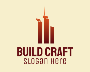 Urban Skyscraper Buildings logo design