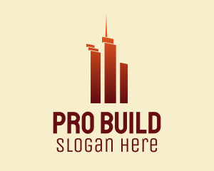 Urban Skyscraper Buildings logo design