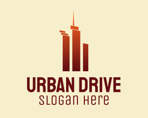 Urban Skyscraper Buildings logo design