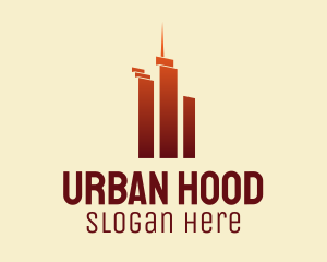 Urban Skyscraper Buildings logo design