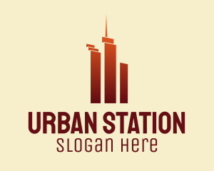 Urban Skyscraper Buildings logo design