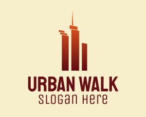 Urban Skyscraper Buildings logo design