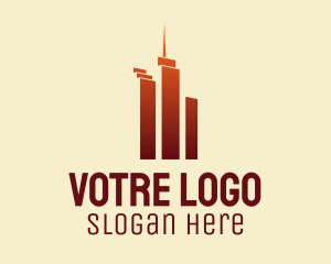 Tower - Urban Skyscraper Buildings logo design