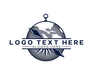 Explorer - World Navigation Compass logo design