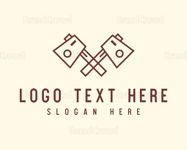 Lumber Axe Woodcutter Logo