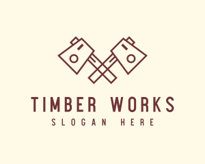 Lumber - Lumber Axe Woodcutter logo design