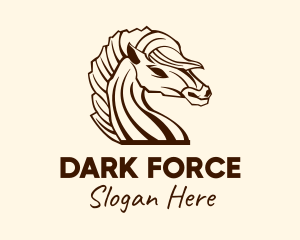 Creepy Dark Horse  logo design