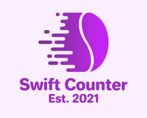 Swift Coffee Bean logo design