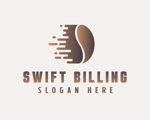 Swift Coffee Bean logo design