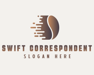 Swift Coffee Bean logo design