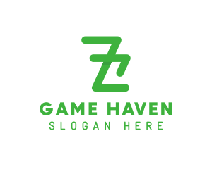 Green Minimalist Letter Z Logo