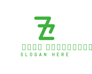 Antivirus - Green Minimalist Letter Z logo design