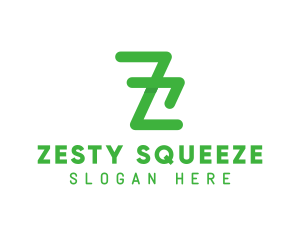 Green Minimalist Letter Z logo design