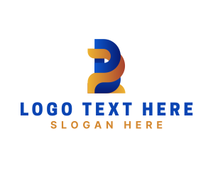 Letter B - Media Software Tech logo design