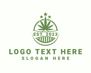 Herb - Marijuana Herb Plant logo design