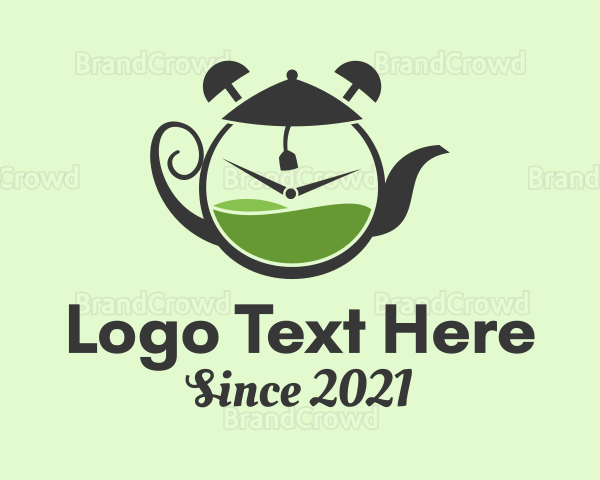 Tea Pot Clock Logo