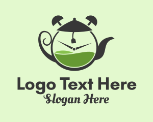 Tea Pot Clock  Logo