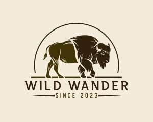 Bison Western Rodeo logo design