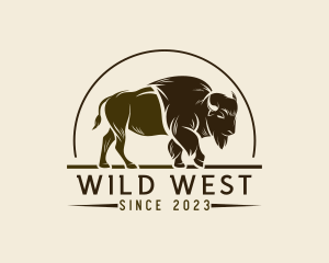 Western - Bison Western Rodeo logo design
