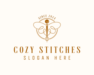 Dressmaking Needle Craft logo design