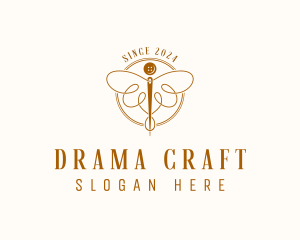 Dressmaking Needle Craft logo design