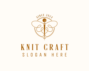 Dressmaking Needle Craft logo design