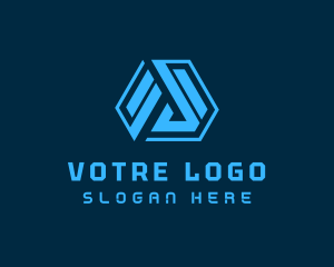 Insurance - Tech Geometric Letter A logo design