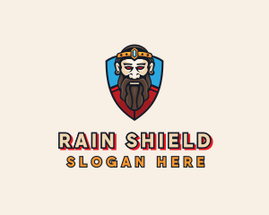 Medieval King Shield logo design