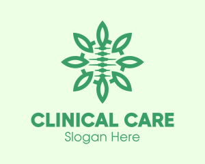 Green Natural Spinal Cord logo design